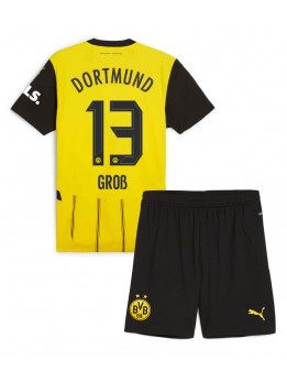 Borussia Dortmund Pascal Gross #13 Replika Hemmakläder Barn 2024-25 Kortärmad (+ byxor)